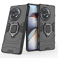 OnePlus 11R 5G用ハイブリットバンパーケース プラスチック アンド指輪 マグネット式 KC2 OnePlus ブラック