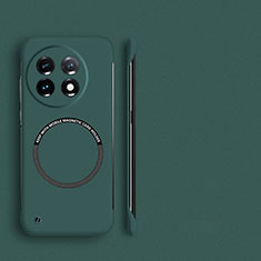 OnePlus 11R 5G用ハードケース プラスチック 質感もマット フレームレス カバー Mag-Safe 磁気 Magnetic OnePlus グリーン