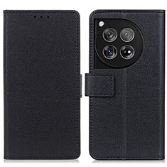 OnePlus 12 5G用手帳型 レザーケース スタンド カバー M08L OnePlus ブラック