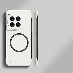 OnePlus 12 5G用ハードケース プラスチック 質感もマット フレームレス カバー Mag-Safe 磁気 Magnetic OnePlus ホワイト