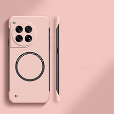 OnePlus 12 5G用ハードケース プラスチック 質感もマット フレームレス カバー Mag-Safe 磁気 Magnetic OnePlus ピンク
