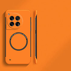 OnePlus 12 5G用ハードケース プラスチック 質感もマット フレームレス カバー Mag-Safe 磁気 Magnetic OnePlus オレンジ