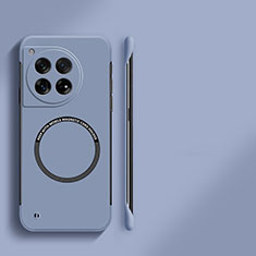 OnePlus 12 5G用ハードケース プラスチック 質感もマット フレームレス カバー Mag-Safe 磁気 Magnetic OnePlus ラベンダーグレー