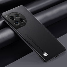 OnePlus 12 5G用ケース 高級感 手触り良いレザー柄 S02 OnePlus ブラック