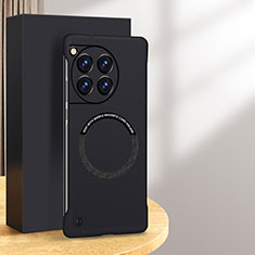 OnePlus 12 5G用ハードケース プラスチック 質感もマット フレームレス カバー Mag-Safe 磁気 Magnetic S02 OnePlus ブラック
