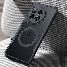 OnePlus 12 5G用極薄ソフトケース シリコンケース 耐衝撃 全面保護 クリア透明 カバー Mag-Safe 磁気 Magnetic OnePlus ブラック
