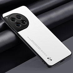 OnePlus 12R 5G用ケース 高級感 手触り良いレザー柄 S02 OnePlus ホワイト