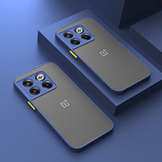 OnePlus 12R 5G用ハイブリットバンパーケース クリア透明 プラスチック カバー OnePlus ネイビー
