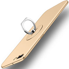 OnePlus 5用ハードケース プラスチック 質感もマット アンド指輪 OnePlus ゴールド