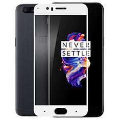 OnePlus 5用強化ガラス フル液晶保護フィルム OnePlus ホワイト