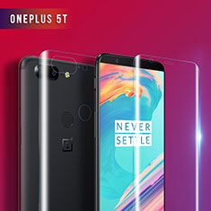 OnePlus 5T A5010用強化ガラス 液晶保護フィルム 背面保護フィルム同梱 OnePlus クリア