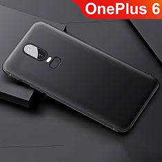 OnePlus 6用極薄ソフトケース シリコンケース 耐衝撃 全面保護 S02 OnePlus ブラック
