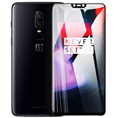 OnePlus 6用強化ガラス フル液晶保護フィルム F04 OnePlus ブラック