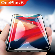 OnePlus 6用高光沢 液晶保護フィルム フルカバレッジ画面 OnePlus クリア