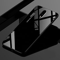 OnePlus 7用ハイブリットバンパーケース プラスチック 鏡面 カバー OnePlus ブラック
