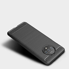 OnePlus 7T用シリコンケース ソフトタッチラバー ツイル OnePlus ブラック
