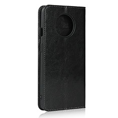 OnePlus 7T用手帳型 レザーケース スタンド カバー T02 OnePlus ブラック