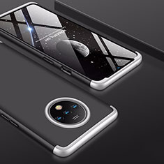 OnePlus 7T用ハードケース プラスチック 質感もマット 前面と背面 360度 フルカバー P01 OnePlus シルバー