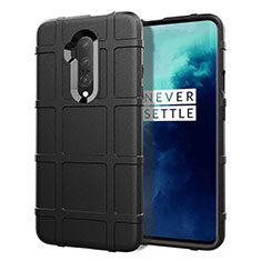 OnePlus 7T Pro 5G用360度 フルカバー極薄ソフトケース シリコンケース 耐衝撃 全面保護 バンパー S01 OnePlus ブラック