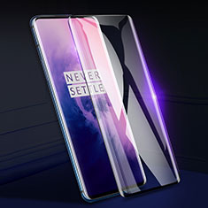 OnePlus 7T Pro 5G用強化ガラス フル液晶保護フィルム アンチグレア ブルーライト OnePlus ブラック