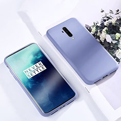 OnePlus 7T Pro用360度 フルカバー極薄ソフトケース シリコンケース 耐衝撃 全面保護 バンパー S03 OnePlus ブルー