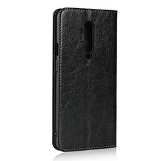 OnePlus 7T Pro用手帳型 レザーケース スタンド カバー T03 OnePlus ブラック