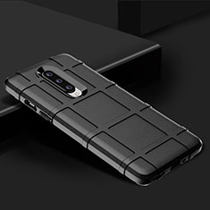 OnePlus 8用360度 フルカバー極薄ソフトケース シリコンケース 耐衝撃 全面保護 バンパー C01 OnePlus ブラック