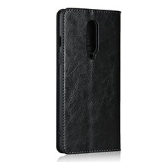 OnePlus 8用手帳型 レザーケース スタンド カバー T05 OnePlus ブラック