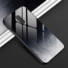 OnePlus 8用ハイブリットバンパーケース プラスチック 鏡面 カバー T01 OnePlus グレー