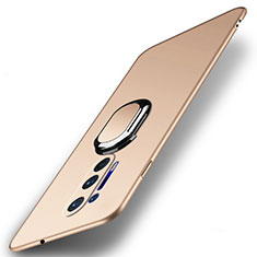OnePlus 8 Pro用ハードケース プラスチック 質感もマット アンド指輪 マグネット式 P01 OnePlus ゴールド
