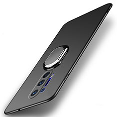 OnePlus 8 Pro用ハードケース プラスチック 質感もマット アンド指輪 マグネット式 P01 OnePlus ブラック