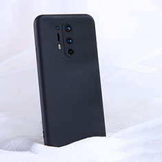 OnePlus 8 Pro用360度 フルカバー極薄ソフトケース シリコンケース 耐衝撃 全面保護 バンパー C02 OnePlus ブラック