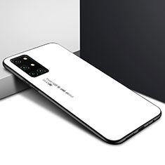 OnePlus 8T 5G用ハイブリットバンパーケース プラスチック 鏡面 カバー OnePlus ホワイト