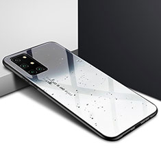 OnePlus 8T 5G用ハイブリットバンパーケース プラスチック 鏡面 カバー OnePlus グレー