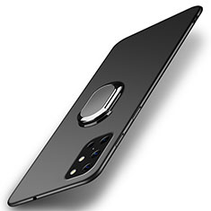 OnePlus 8T 5G用ハードケース プラスチック 質感もマット アンド指輪 マグネット式 A01 OnePlus ブラック