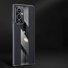 OnePlus 9 5G用ケース 高級感 手触り良いレザー柄 JB1 OnePlus ブラック
