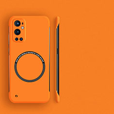 OnePlus 9 Pro 5G用ハードケース プラスチック 質感もマット フレームレス カバー Mag-Safe 磁気 Magnetic OnePlus オレンジ