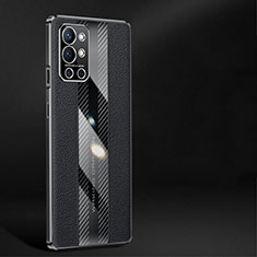 OnePlus 9R 5G用ケース 高級感 手触り良いレザー柄 JB1 OnePlus ブラック