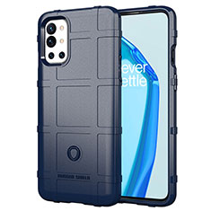 OnePlus 9R 5G用360度 フルカバー極薄ソフトケース シリコンケース 耐衝撃 全面保護 バンパー J01S OnePlus ネイビー