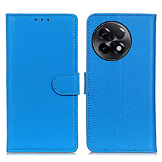 OnePlus Ace 2 5G用手帳型 レザーケース スタンド カバー A03D OnePlus ブルー