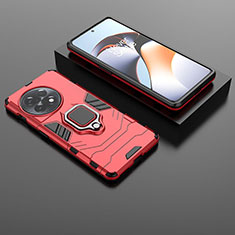 OnePlus Ace 2 5G用ハイブリットバンパーケース プラスチック アンド指輪 マグネット式 KC1 OnePlus レッド