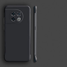 OnePlus Ace 2 5G用ハードケース プラスチック 質感もマット フレームレス カバー P01 OnePlus ブラック