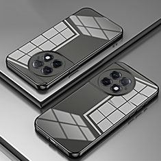OnePlus Ace 2 Pro 5G用極薄ソフトケース シリコンケース 耐衝撃 全面保護 クリア透明 SY1 OnePlus ブラック