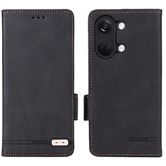 OnePlus Ace 2V 5G用手帳型 レザーケース スタンド カバー L06Z OnePlus ブラック