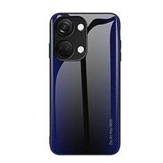 OnePlus Ace 2V 5G用ハイブリットバンパーケース プラスチック 鏡面 虹 グラデーション 勾配色 カバー JM1 OnePlus ミッドナイトネイビー