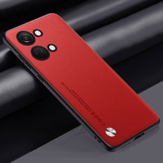 OnePlus Ace 2V 5G用ケース 高級感 手触り良いレザー柄 S02 OnePlus レッド