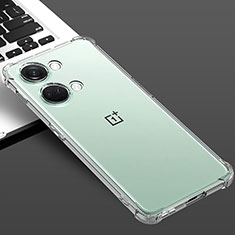 OnePlus Ace 2V 5G用極薄ソフトケース シリコンケース 耐衝撃 全面保護 クリア透明 T02 OnePlus クリア