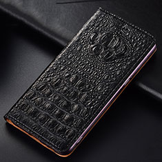 OnePlus Ace 3 5G用手帳型 レザーケース スタンド カバー H01P OnePlus ブラック