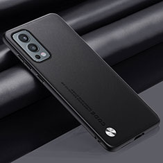 OnePlus Nord 2 5G用ケース 高級感 手触り良いレザー柄 S02 OnePlus ブラック