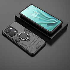 OnePlus Nord 3 5G用ハイブリットバンパーケース プラスチック アンド指輪 マグネット式 KC2 OnePlus ブラック